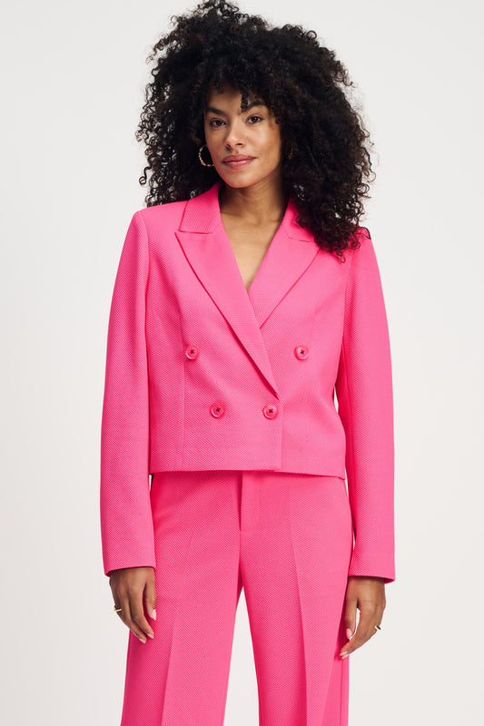 POM Amsterdam Blazers Pink / 34 BLAZER - Short Vibrant Pink