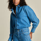 POM Amsterdam Blouses BLOUSE - Denim Rhinestones