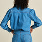 POM Amsterdam Blouses BLOUSE - Denim Rhinestones