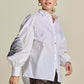 POM Amsterdam Blouses BLOUSE - Maxime Feather White