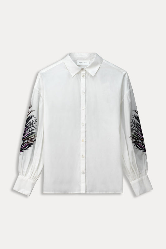 POM Amsterdam Blouses BLOUSE - Maxime Feather White