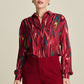 POM Amsterdam Blouses BLOUSE - Milly Woody Burgundy Red