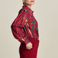 POM Amsterdam Blouses BLOUSE - Milly Woody Burgundy Red