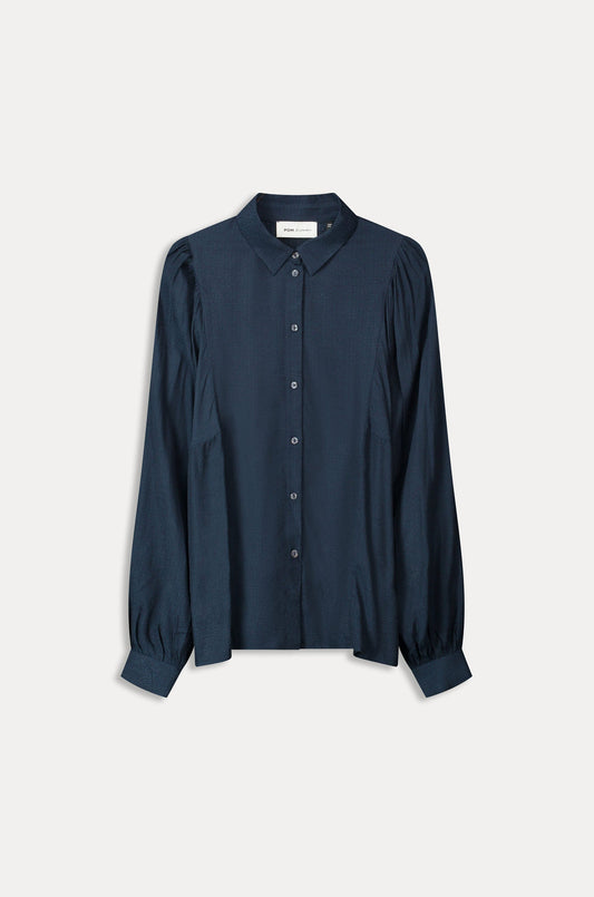 POM Amsterdam Blouses BLOUSE - Sparkle Blue