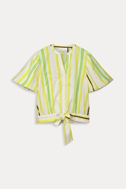 POM Amsterdam Blouses BLOUSE - Striped Lemon