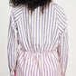 POM Amsterdam Blouses BLOUSE - Striped Poplin Cream