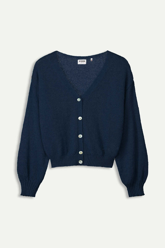 POM Amsterdam Cardigans VEST - Deep Dark Blue