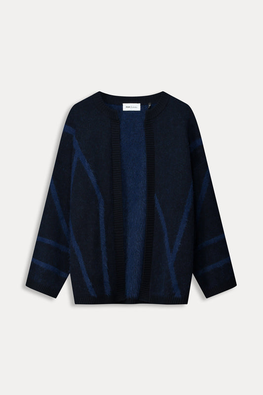 POM Amsterdam Cardigans VEST - Midnight Blue