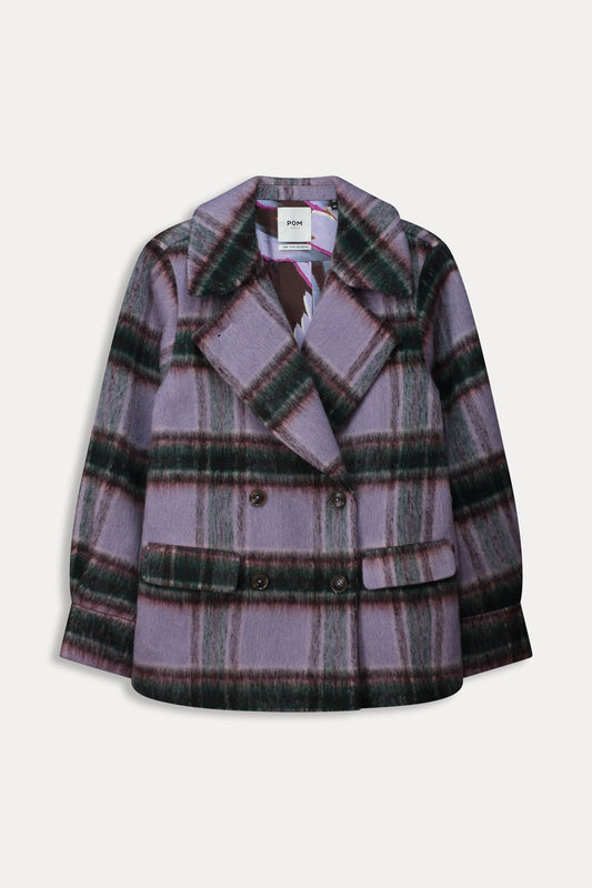 POM Amsterdam Coats JAS - Checks Lavender