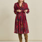 POM Amsterdam Dresses JURK - Woody Burgundy Red