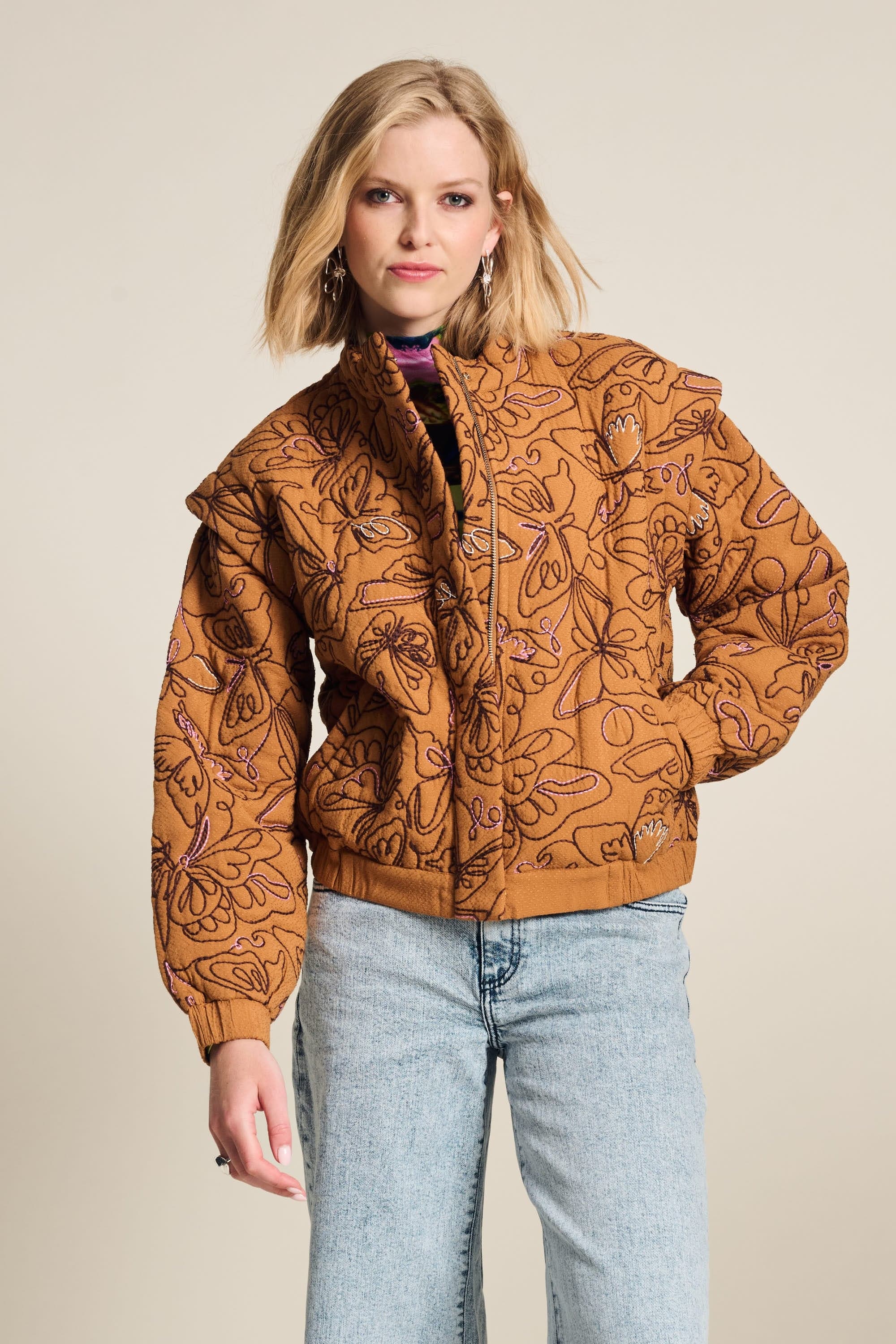 POM Amsterdam Jackets JACKET - Butterfly Sugar Brown