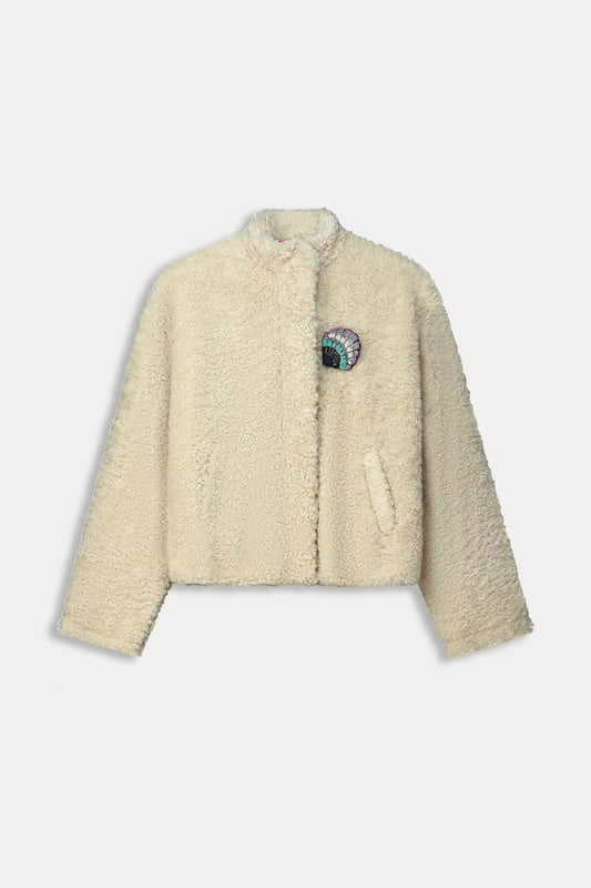 POM Amsterdam Jackets JACKET - Teddy Ecru