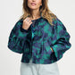 POM Amsterdam Jackets JAS - Floral Jacquard Fresh Blue