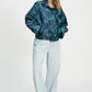 POM Amsterdam Jackets JAS - Floral Jacquard Fresh Blue