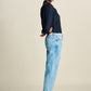 POM Amsterdam Jeans JEANS - Eline Straight Mid Blue