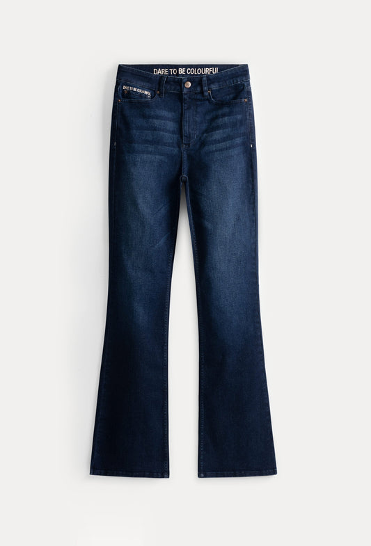 POM Amsterdam Jeans JEANS - Esmee Flare Dark Blue