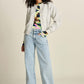 POM Amsterdam Jeans JEANS - Wide Leg Light Blue