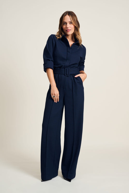 POM Amsterdam Jumpsuits Blue / 34 JUMPSUIT - Dark Blue