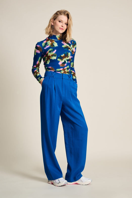 POM Amsterdam Pants Blue / 34 BROEK - Shimmer Blue