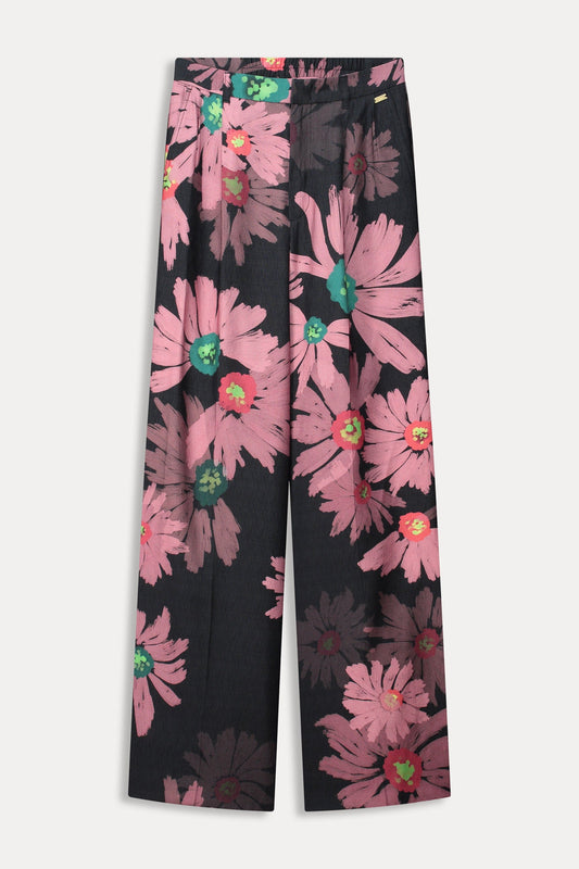 POM Amsterdam Pants BROEK - Big Blooming Pink