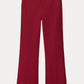 POM Amsterdam Pants BROEK - Flare Burgundy Red