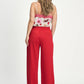 POM Amsterdam Pants BROEK - Scarlet Red Summer