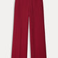 POM Amsterdam Pants BROEK - Wide Leg Burgundy Red