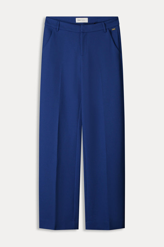 POM Amsterdam Pants BROEK - Wide Leg Mid Blue