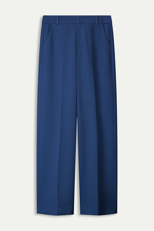 POM Amsterdam Pants BROEK - Wide Leg Sapphire Blue