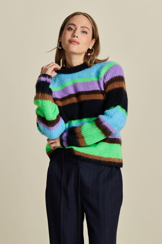 POM Amsterdam Pullovers Multi colour / 34 TRUI - Brushed Stripes