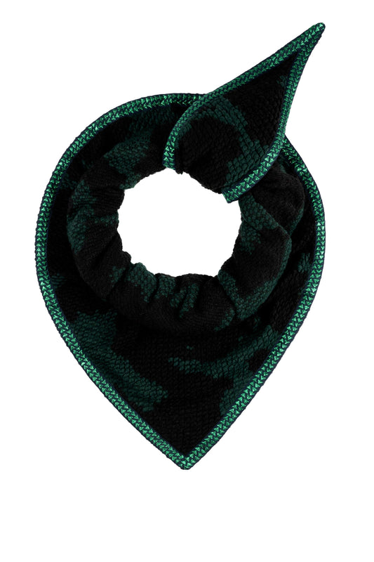 POM Amsterdam Shawls Black / OS SJAAL - Camo Green Black