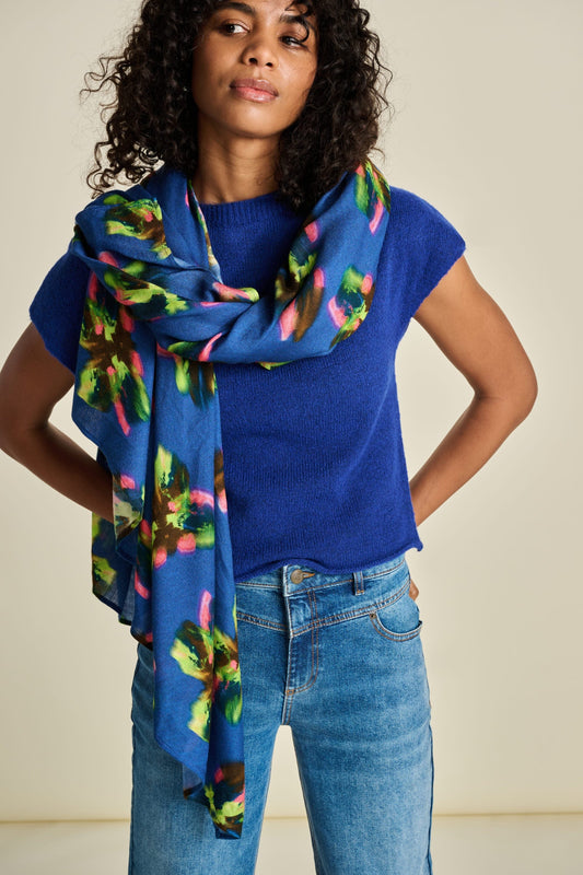 POM Amsterdam Shawls Blue / OS SJAAL - Butterfly Blue