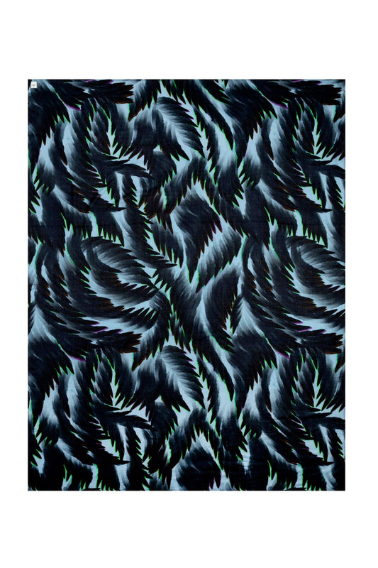 POM Amsterdam Shawls Blue / OS SJAAL - Feathers Blue