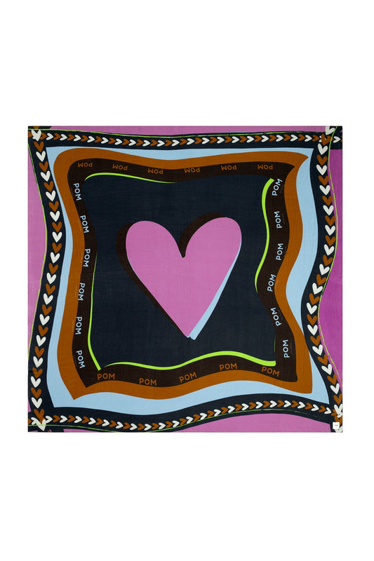 POM Amsterdam Shawls Multi colour / OS SJAAL - Silk Heart