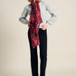 POM Amsterdam Shawls Red / OS SJAAL - Woody Burgundy Red